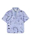 Etro Paisley-print Cotton Shirt In Blue