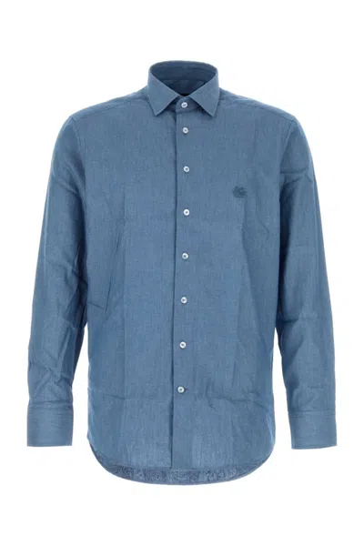 Etro Light Blue Regular Shirt
