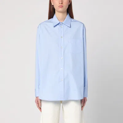 Etro Light Blue Shirt With Back Print