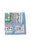 Etro Paisley Print Silk Scarf In Multi