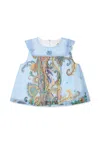 Etro Paisley-print Dress In Light Blue