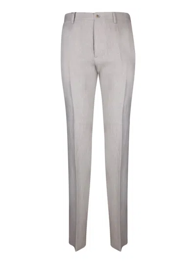Etro Light Grey Trousers In Gray