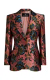 Etro Lightweight Brocade Blazer In Multi