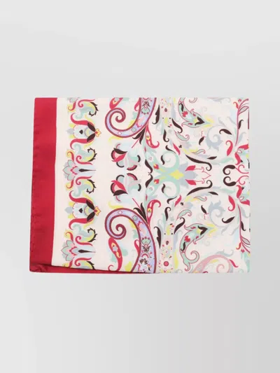 Etro Lightweight Floral Square Scarf In Multi