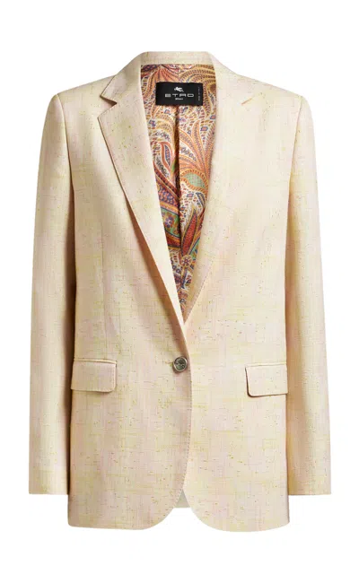 ETRO LINEN-BLEND BLAZER