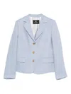 Etro Linen Jacket In Blue