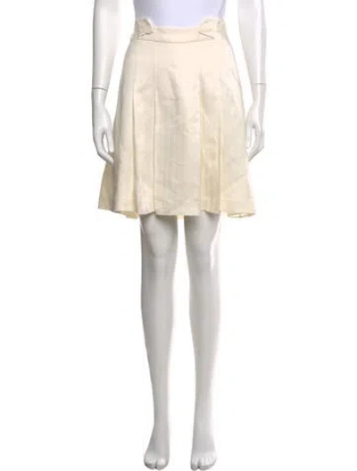 Pre-owned Etro Linen Knee-length Skirt In Neutral