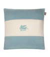 Etro Linen Pegaso Embroidered Cushion