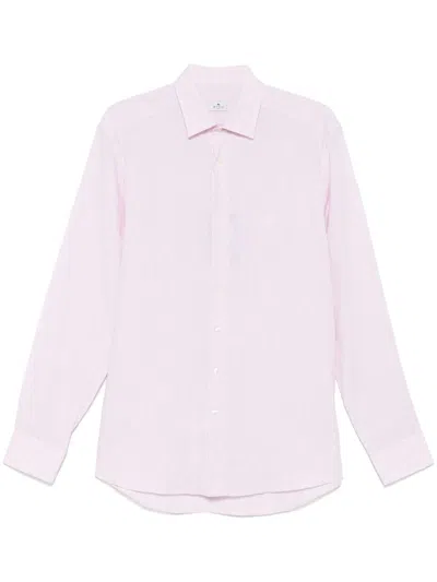 Etro Linen Shirt In Pink