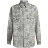 Etro , Linen-blend Denim Overshirt, Man, White, Size Xxl