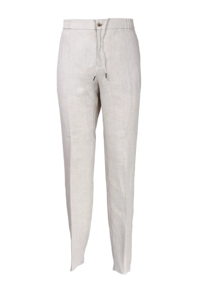 Etro Linen Trousers In Rope