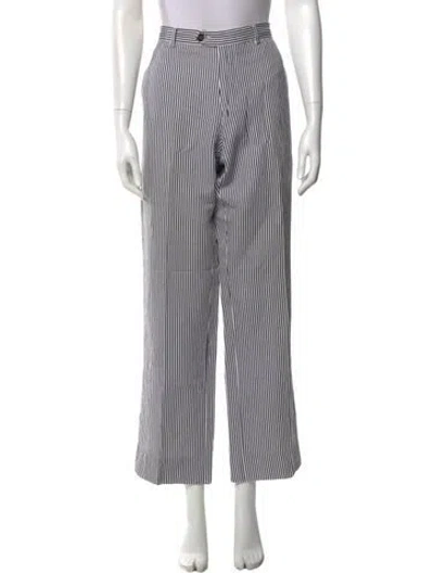 Pre-owned Etro Linen Wide Leg Pants In Multi