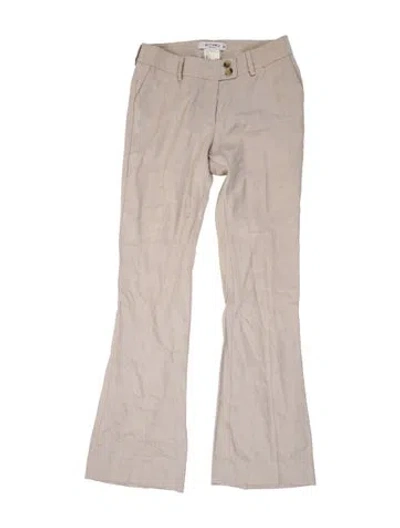 Pre-owned Etro Linen Wide Leg Pants In Neutral