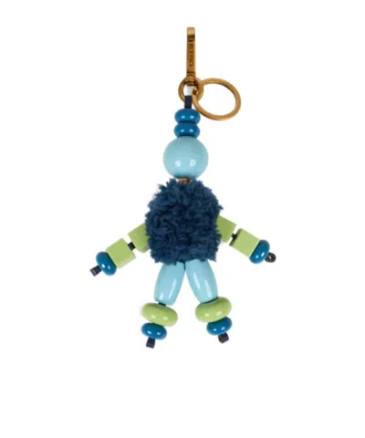 Etro Little Man Charm In Blue