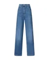 Etro Denim Jeans With Applied Patch In Blue