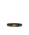 Etro Adjustable Textured Fabric Belt With Gold-tone Buckle In Black