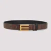 Etro Adjustable Textured Fabric Belt With Gold-tone Buckle In Black