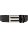 Etro Logo-buckle Belt In Brown