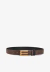 Etro Adjustable Textured Fabric Belt With Gold-tone Buckle In Multicolor