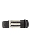 Etro Belts In Grigio Scuro/nero