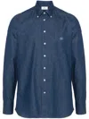 Etro Button-down Collar Cotton Shirt In Blue