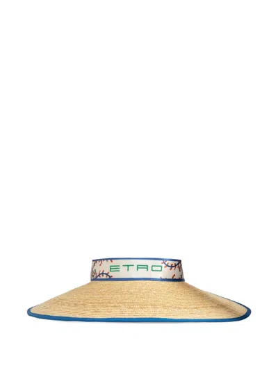 Etro Logo-detailed Hat In Neutral
