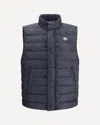 Etro Padded Vest With Logo In Blue
