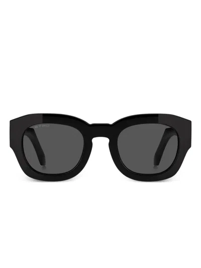 Etro Logo-embellished Square Sunglasses In Black