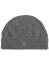 Etro Logo-embroidered Wool And Cashmere Beanie In Grey