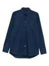Etro Collared Shirt Button-up Long Sleeves In Blue