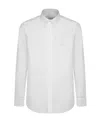 Etro Logo-embroidered Button-down Shirt In White