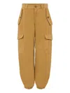 Etro Logo-embroidered Cargo Trousers In Brown