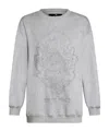 Etro Embroidered Logo Jersey Sweatshirt In 浅灰色