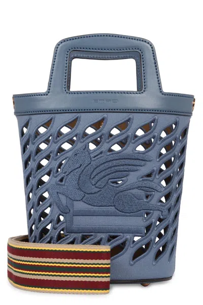 Etro Coffa Bucket Bag In Blue