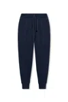 Etro Logo Embroidered Drawstring Tapered Track Pants In Blue