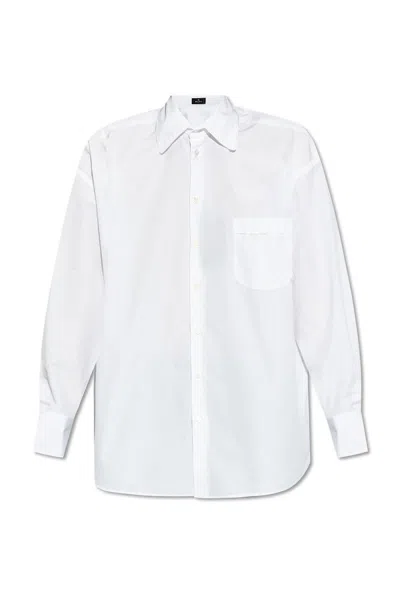 ETRO LOGO EMBROIDERED LONG SLEEVED SHIRT