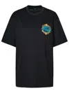 Etro Pegaso Embroidered Crewneck T-shirt In Black