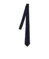 Etro 'paisley' Pattern Narrow Width Tie In Black