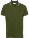 Etro Logo-embroidered Polo Shirt In Green