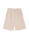 Etro Logo-embroidered Poplin Chino Shorts In Neutrals