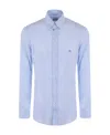 Etro Embroidered-logo Button-up Shirt In Purple