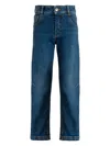 Etro Logo-embroidered Straight-leg Jeans In Blue