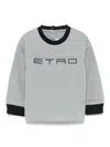 Etro Logo-embroidered Sweatshirt In Blue
