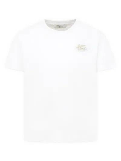 ETRO LOGO-EMBROIDERED T-SHIRT