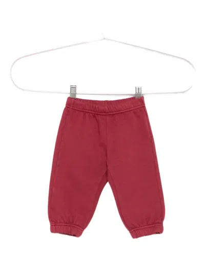 Etro Babies' Logo-embroidered Track Pants In Burgundy