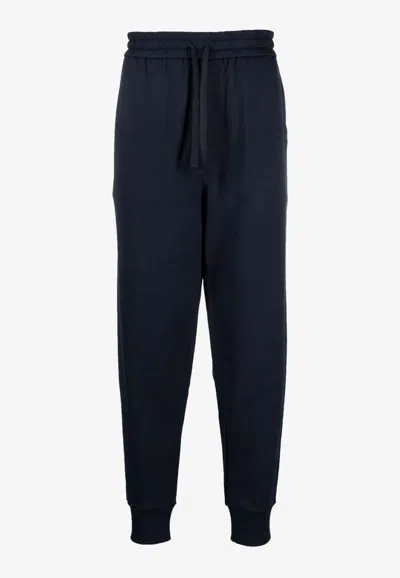 Etro Relaxed-fit Blue Trousers With Drawstring Waist
