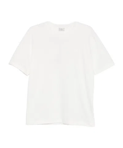 Etro Logo Embroidered T-shirt In White