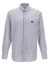 Etro Striped Cotton Shirt In Multicolor