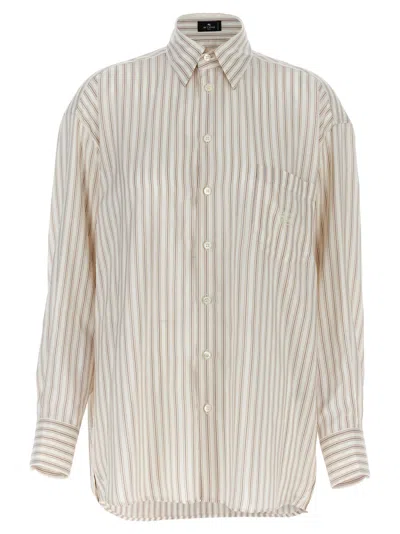 ETRO PEGASO-EMBROIDERED SHIRT