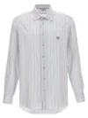 ETRO ETRO LOGO EMBROIDERY STRIPED SHIRT